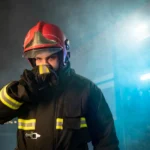 firefighter against fire