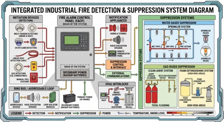 Fire detection system industrial