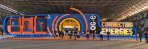 ROG.e 2026 entrance at Riocentro in Rio de Janeiro, where Brazil offshore oil and gas trends met the Connecting Energies theme